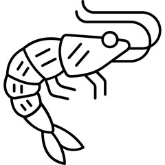 Prawn Vector icon which can easily modify or edit


