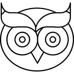 Owl Vector icon which can easily modify or edit

