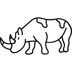Rhino Vector icon which can easily modify or edit

