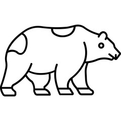 Bear Vector icon which can easily modify or edit

