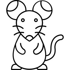 Rat Vector icon which can easily modify or edit

