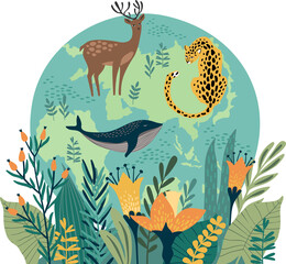 Earth Day. Illustration