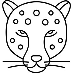 Obraz premium Panther Vector icon which can easily modify or edit 