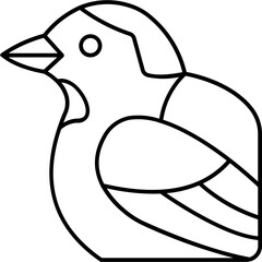finch Vector icon which can easily modify or edit

