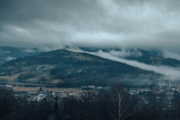 Vosges montagnes de la ville de Bussang