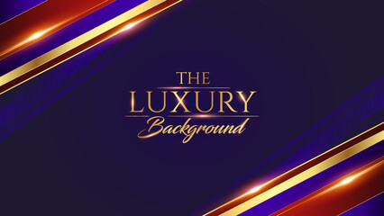 Red and Blue Golden Shine Design Template. Luxury Premium Template Design. Educational Presentation Design Certificate.