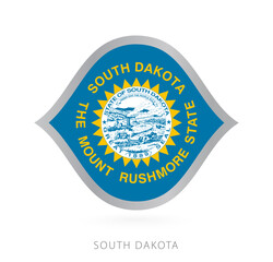 South Dakota national team flag in style for international basketball competitions.
