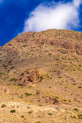 Vela Blanca Volcanic Dome, Cabo de Gata-Níjar Natural Park, UNESCO Biosphere Reserve, Hot Desert Climate Region, Almería, Andalucía, Spain, Europe