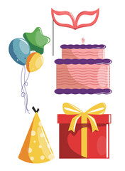 Set Collection Birthday Elements
