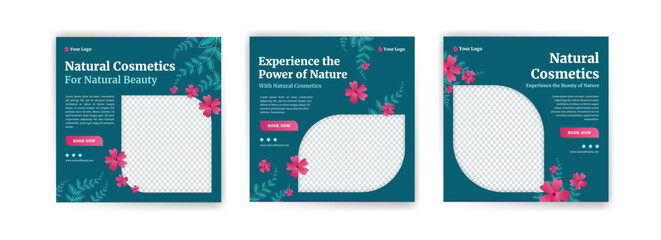 Social media banner advertisement for beauty product