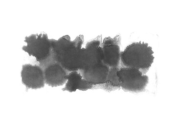 Ink-Black watercolor spread on white background,Black watercolor,Ink Abstract,Abstract Black	