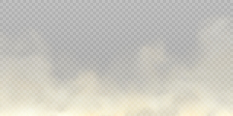 Texture of steam, smoke, fog, clouds. Vector isolated smoke. Aerosol effect	