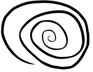 round spiral simple element