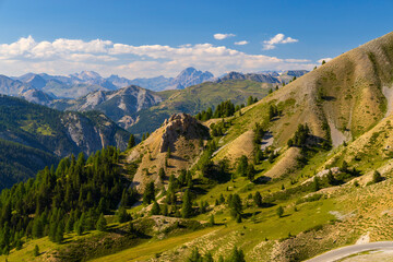 Col de la Bonette, Mercantour national park,  border Alpes-Maritimes and Alpes-de-Haute-Provence, France