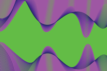 purple wave lines on green background. fluid abstract background.suitable for landng page and computer desktop wallpaper.