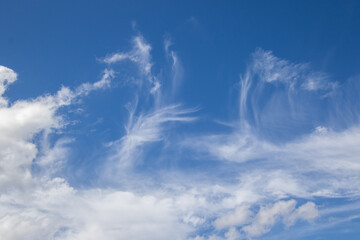 Cloudscape over the Western cape of Africa for background use with copy space