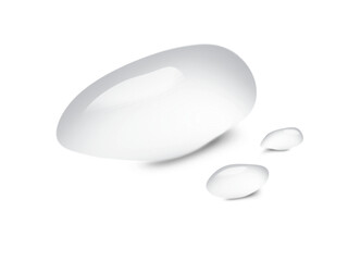 realistic water drop isolated on transparency background ep29