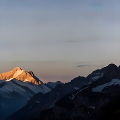 Sunrise over the alps
