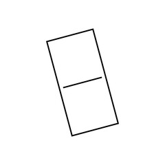 Domino Card Icon Vector Template