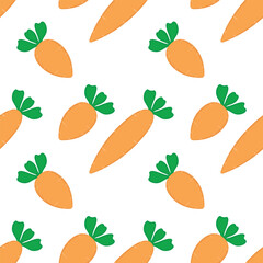 Carrot Pattern Background. Vector Illustration