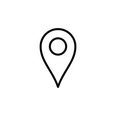 Map Point Location Icon Vector Template	