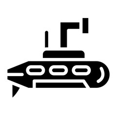 Vector Design Army Submarine Icon Style
