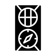 Vector Design Army Compass Icon Style