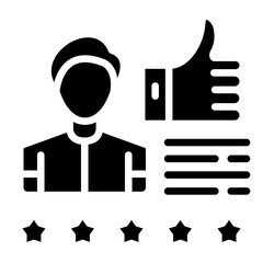 Vector Design Customer Reviews Icon Style