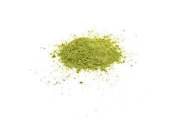powdered matcha Green tea isolated on png