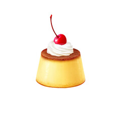 プリン イラスト リアル