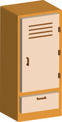 3d locker or cabinet vector design
