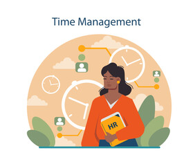 Time management. Human resources manager soft skills. HR agent competencies