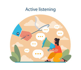 Active listening. HR manager soft skills. HR agent competencies
