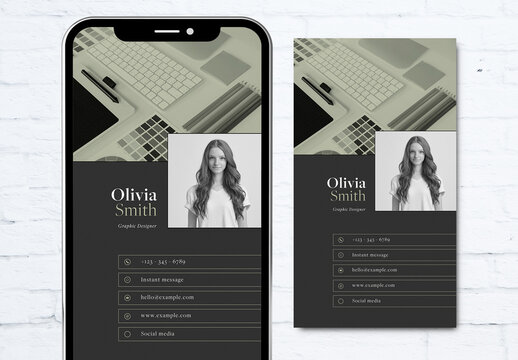 Minimal Digital Business Card