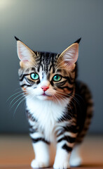 Très beau petit chat créé avec IA générative