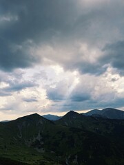Clouds over the mountain.