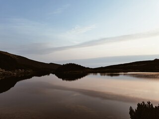 Sunrise over the lake.