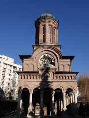 Fototapeta na wymiar Rumania Bucharest old town church