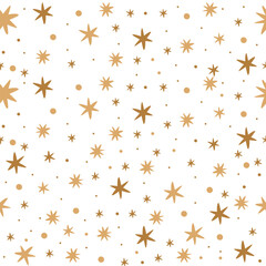 Seamless vector pattern. Stars in Boso Style