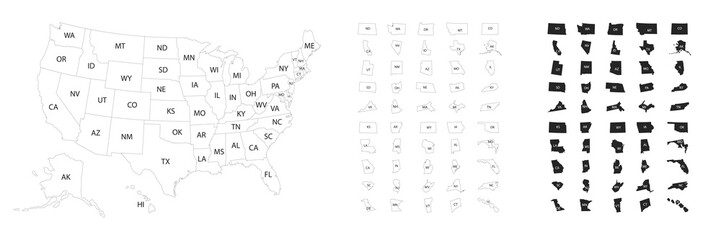 States of America territory. North America. Alaska. Vector illustration.
