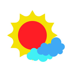 sun and cloud icon