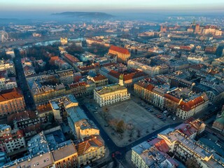 Krakowski Kazimierz o poranku z drona mavic 3 classic © Michal45