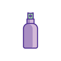 Obraz premium Bottle with spray. Hair care thin line icon. Cosmetic treatments. Modern vector illustration for beauty shop.