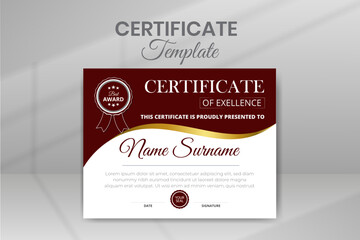 Fototapeta premium Modern Design Certificate Template