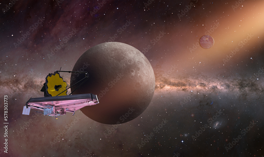 Poster James Webb Space Telescope in Space 