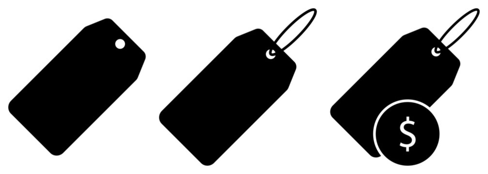 Price tag vector icons. Symbol for website design, logo, app, UI. Vector illustration, EPS10
