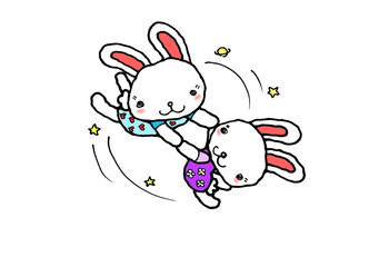空飛ぶスターうさぎ_なかよし