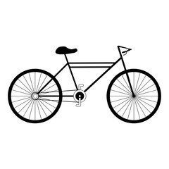 Fototapeta na wymiar bicycle on white background