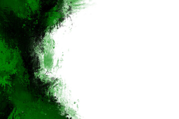 Black and green Watercolor modern brush style with colorful texture for your template.