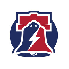 liberty bell logo vector